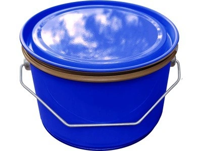 Банка металл 2,5л d180мм без ребра, с внутр. покрытием, с прижимной синей крышкой Master, код: 37071