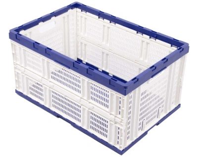 Складной ящик 600х400х310 с перфорированными стенками белый