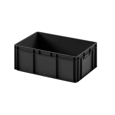 Евроконтейнер ЕС-6422.2 со сплошным дном и закрытыми ручками, 600х400х220 мм