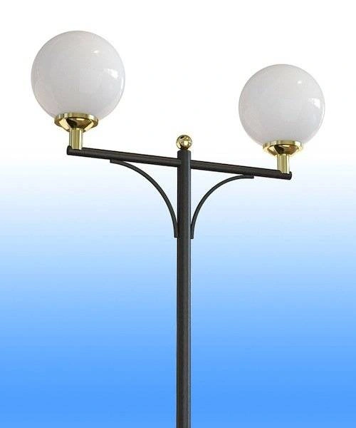 Стальной фонарный столб Т-14-2 со светильниками 4,827 м