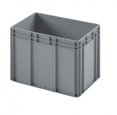Евроконтейнер ЕС-6442.2 со сплошным дном и закрытыми ручками, 600х400х420 мм