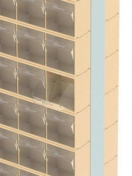 Стойка бежевая двусторонняя напольная Стелла-техник 406-00-10-03-B
