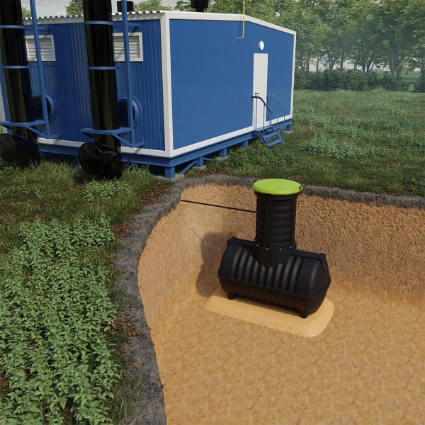 Емкость топливная подземная Rostok G 1200 с горловиной 600 мм 