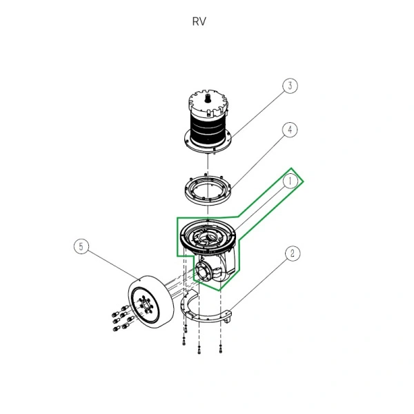 Редуктор ведущего колеса для ричтрака RV (45 об/мин, АС)