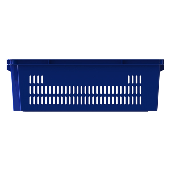 Ящик универсальный пищевой конусный 600х400х200, перфорированные стенки, сплошное дно 