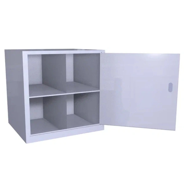 Металлический шкаф ХПГ 4В для СИЗ и противогазов 450x450x400 мм Светло-серый