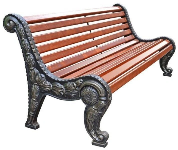 Скамейка чугунная «Городская роща» 2,0 м (2 опоры)