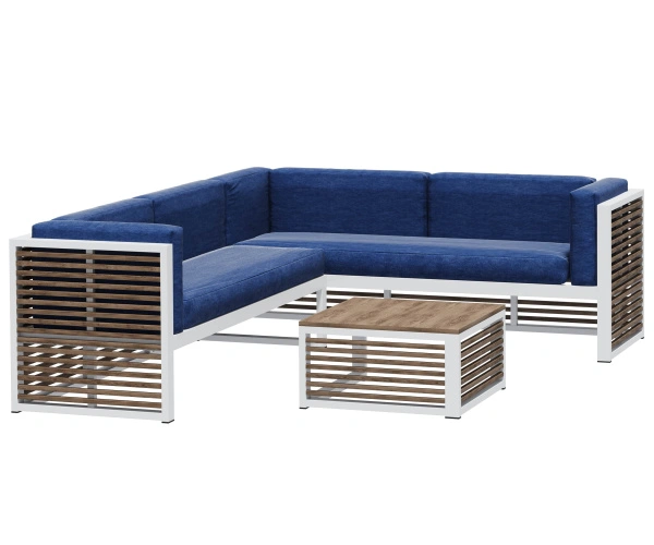 Диван угловой «Параллель» 2 Ангарская сосна