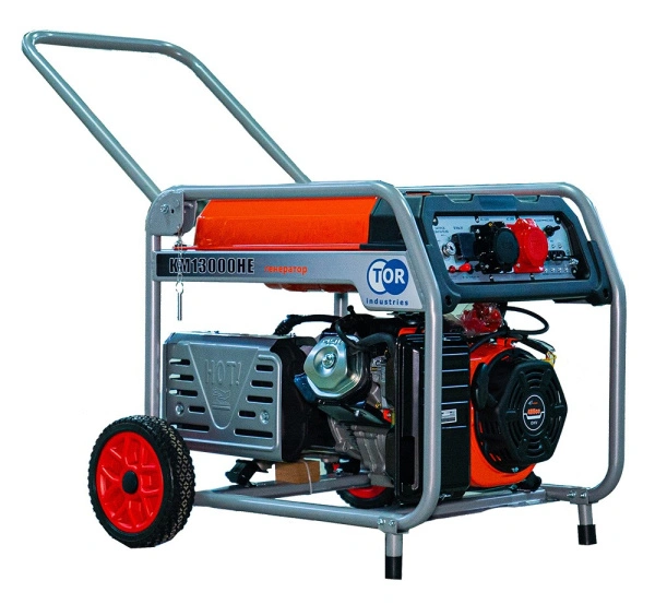 Генератор бензиновый 9,0 кВт 220В/380В с электростартером TOR KM13000HE