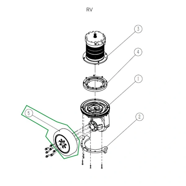 Ведущее колесо ричтрака RV, 343х120 мм, PU