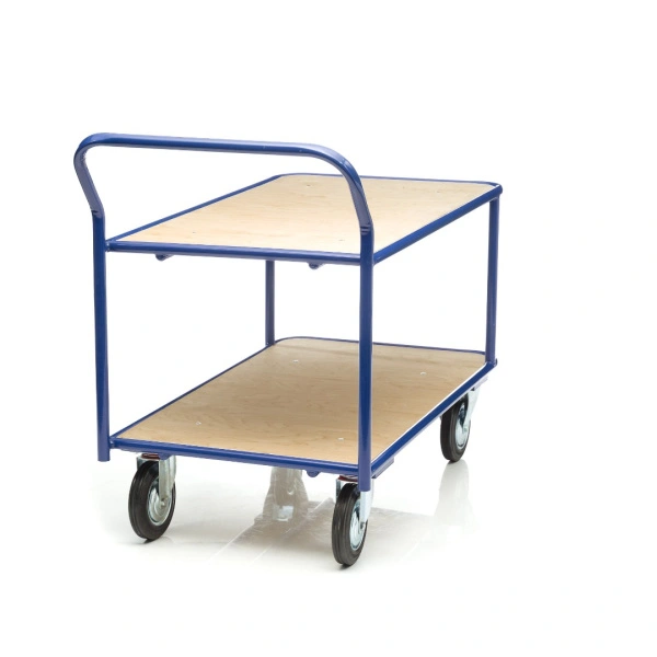 Тележка 2-х ярусная с фанерными платформами Стелла-техник КП-2-Ф-5-8-200-И, (500х800)