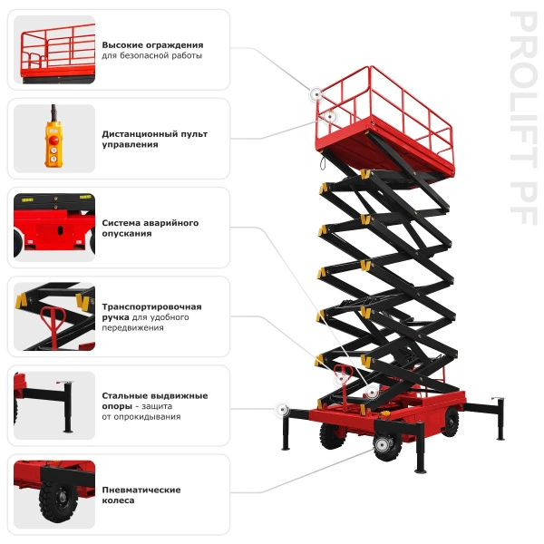 Ножничный подъемник PROLIFT PF1403 (PROLIFT SJY0.3-13)