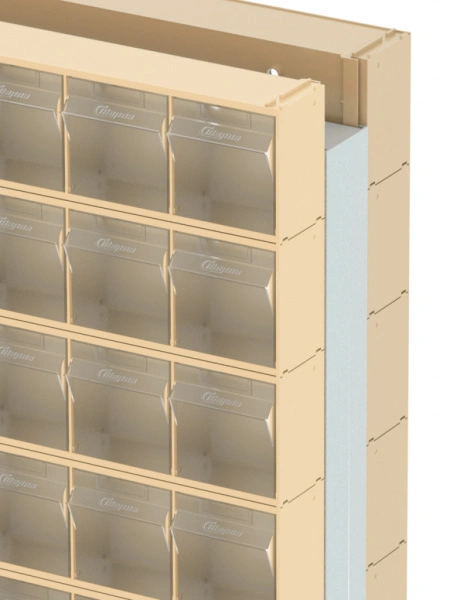 Стойка бежевая двусторонняя напольная Стелла-техник 406-00-10-03-B