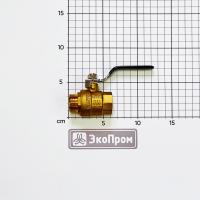 Кран шаровый G3/4 2-ходовой ВР-НР латунь (покрытие никель) ручка-рычаг